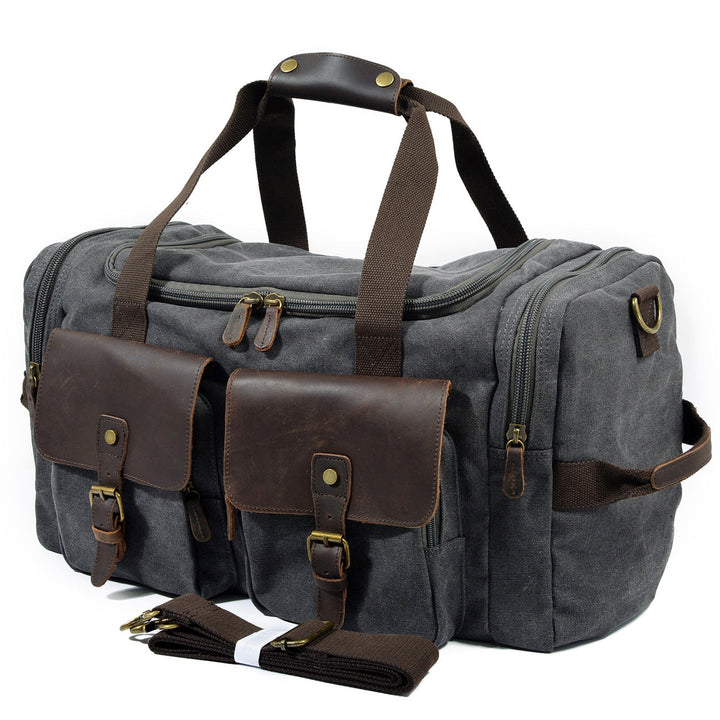David - Men's Canvas and Leather Duffle Bag