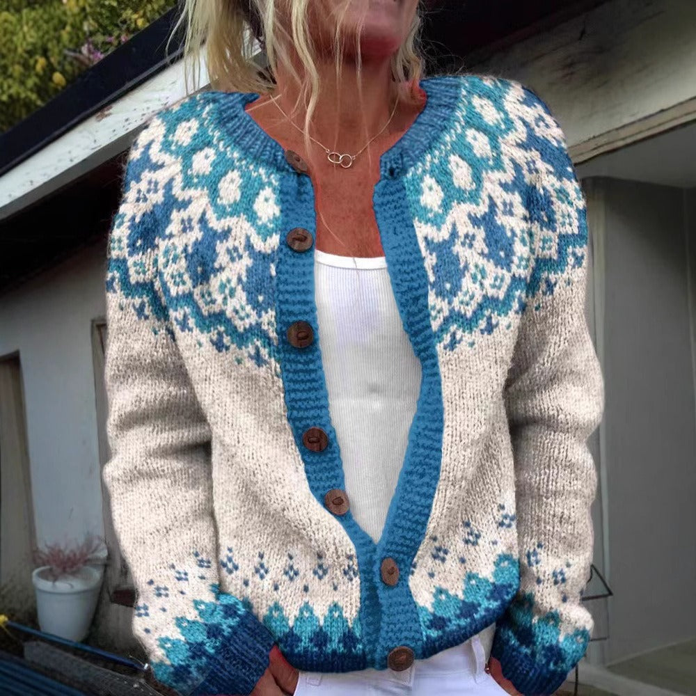 Eva | Retro Knit Cardigan