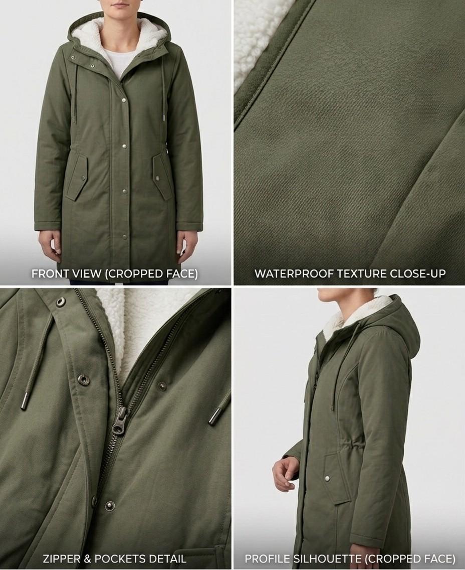 Harriet | Cosy Hooded Weatherproof Coat