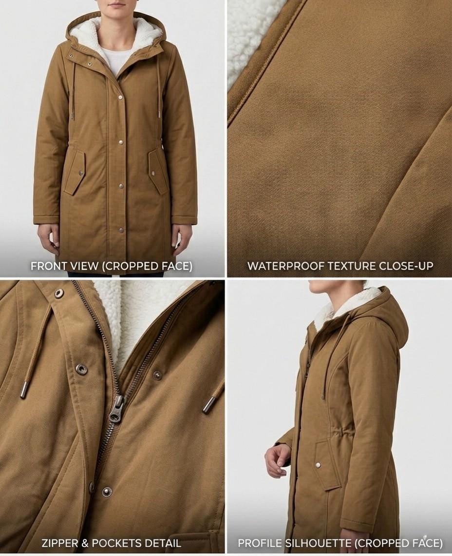 Harriet | Cosy Hooded Weatherproof Coat