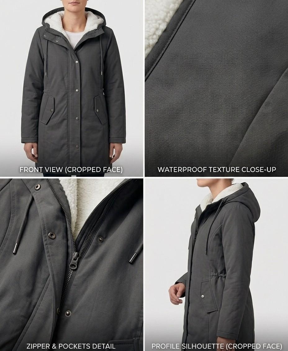 Harriet | Cosy Hooded Weatherproof Coat