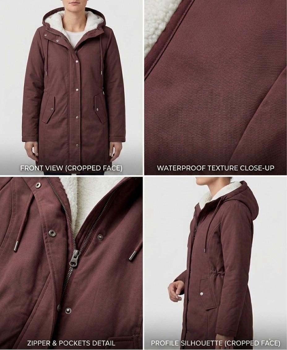Harriet | Cosy Hooded Weatherproof Coat