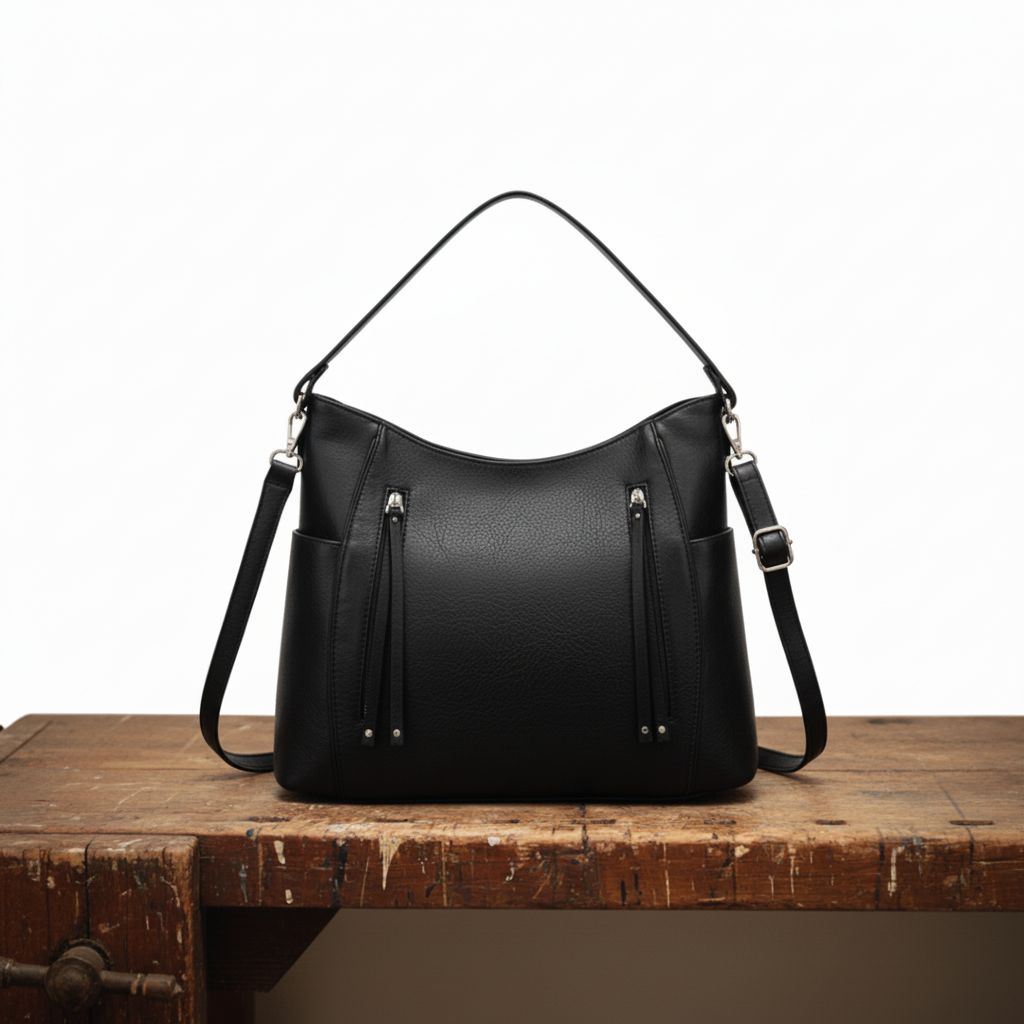 Saoirse | Zip-Pocket Hobo Bag