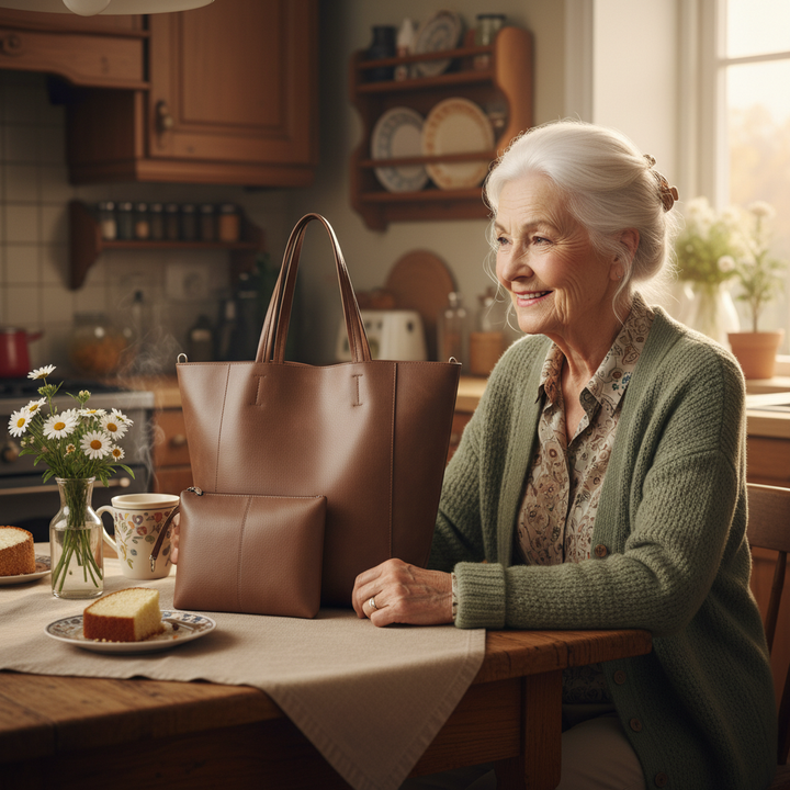 Lesley | Tote With Matching Pouch