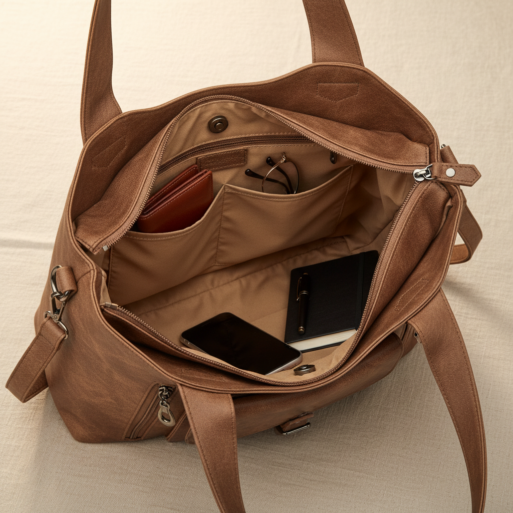 Tegen | Slouchy Multi-Pocket Shoulder Bag