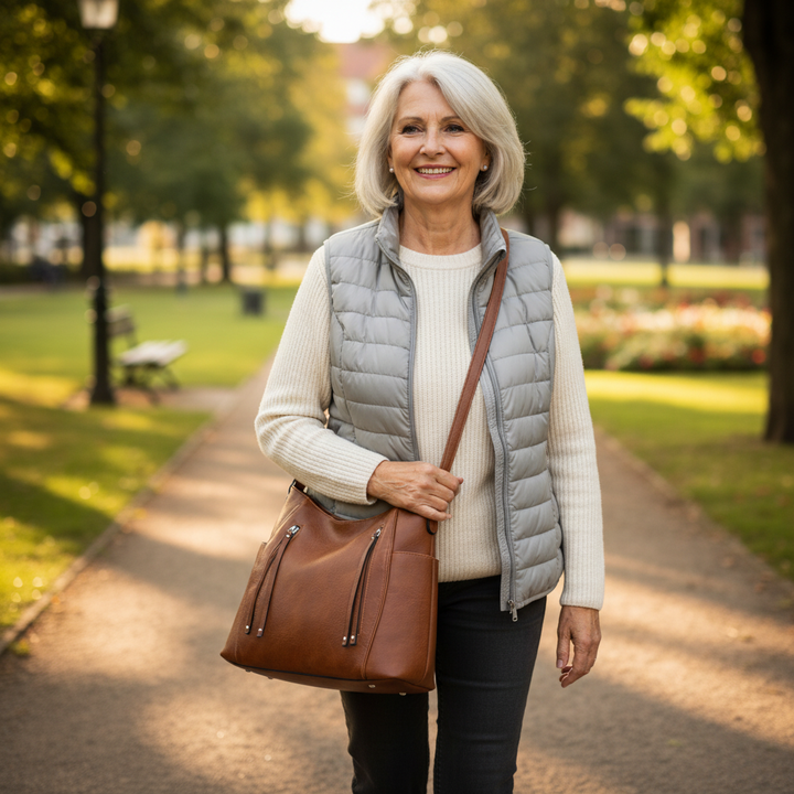 Saoirse | Zip-Pocket Hobo Bag