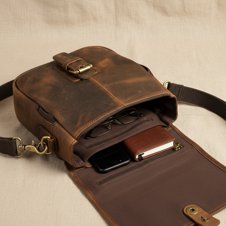 Sibyl | Vintage Flap Messenger Bag