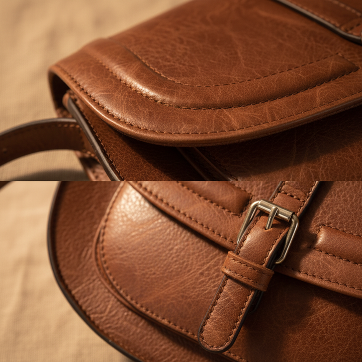 Benedicta | Buckled Saddle Crossbody Bag