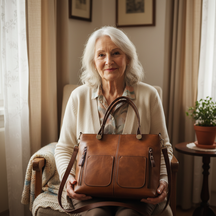 Isolda | Structured Tote With Front Pockets