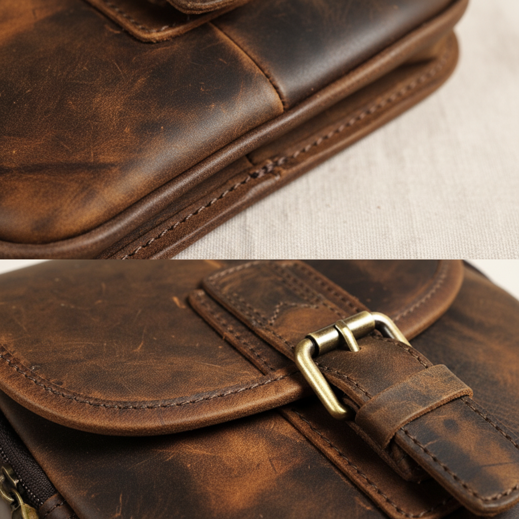 Sibyl | Vintage Flap Messenger Bag