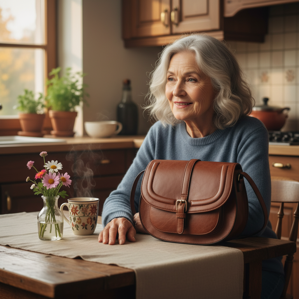 Benedicta | Buckled Saddle Crossbody Bag