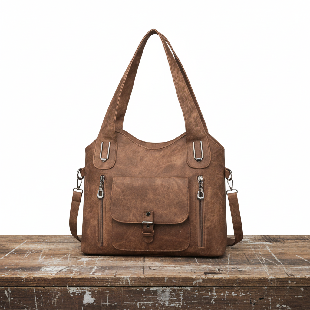 Tegen | Slouchy Multi-Pocket Shoulder Bag