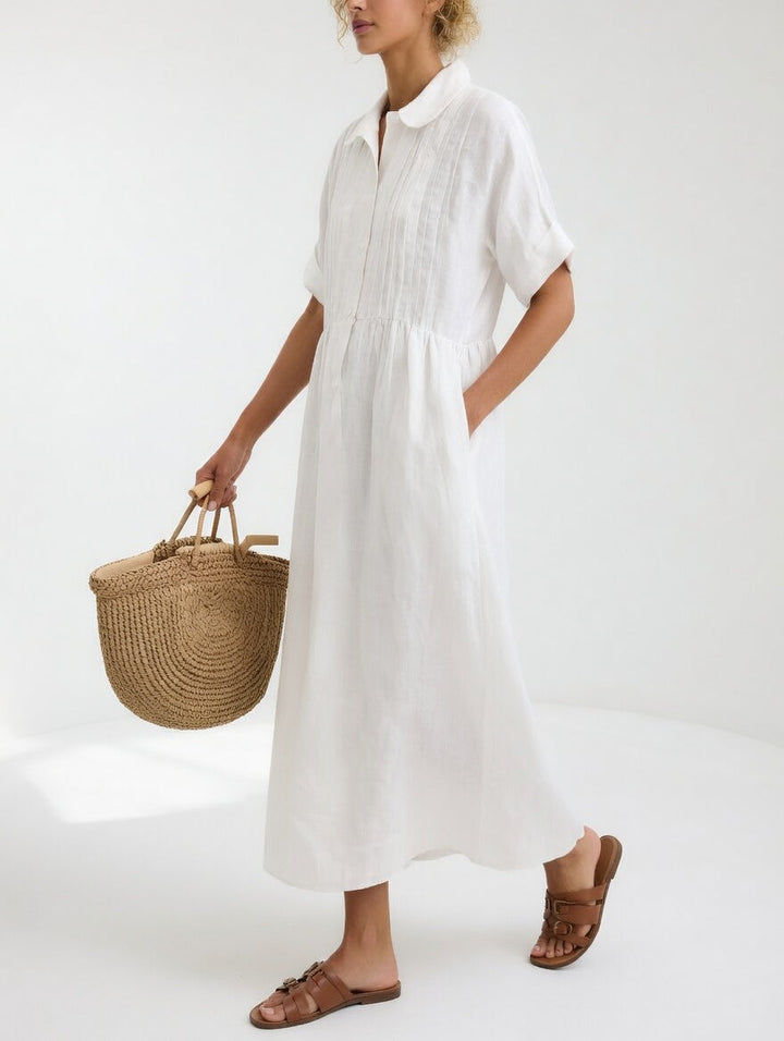Lysandra™ | Summer Flowy Shirt Dress