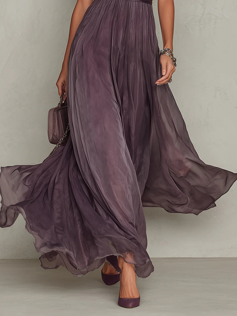 Riley | Vintage Chiffon Maxi Dress