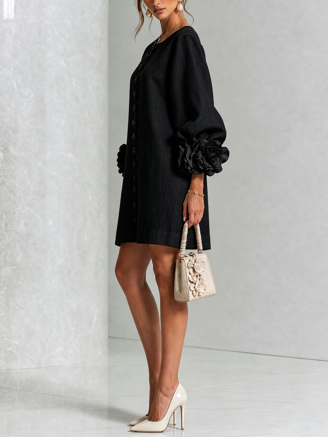 Florence | Floral Button-Down Shift Dress