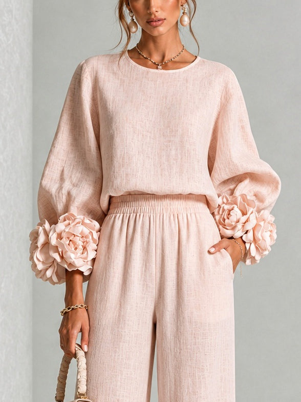 Rosabel | Floral Cuff Two-Piece Set Floral