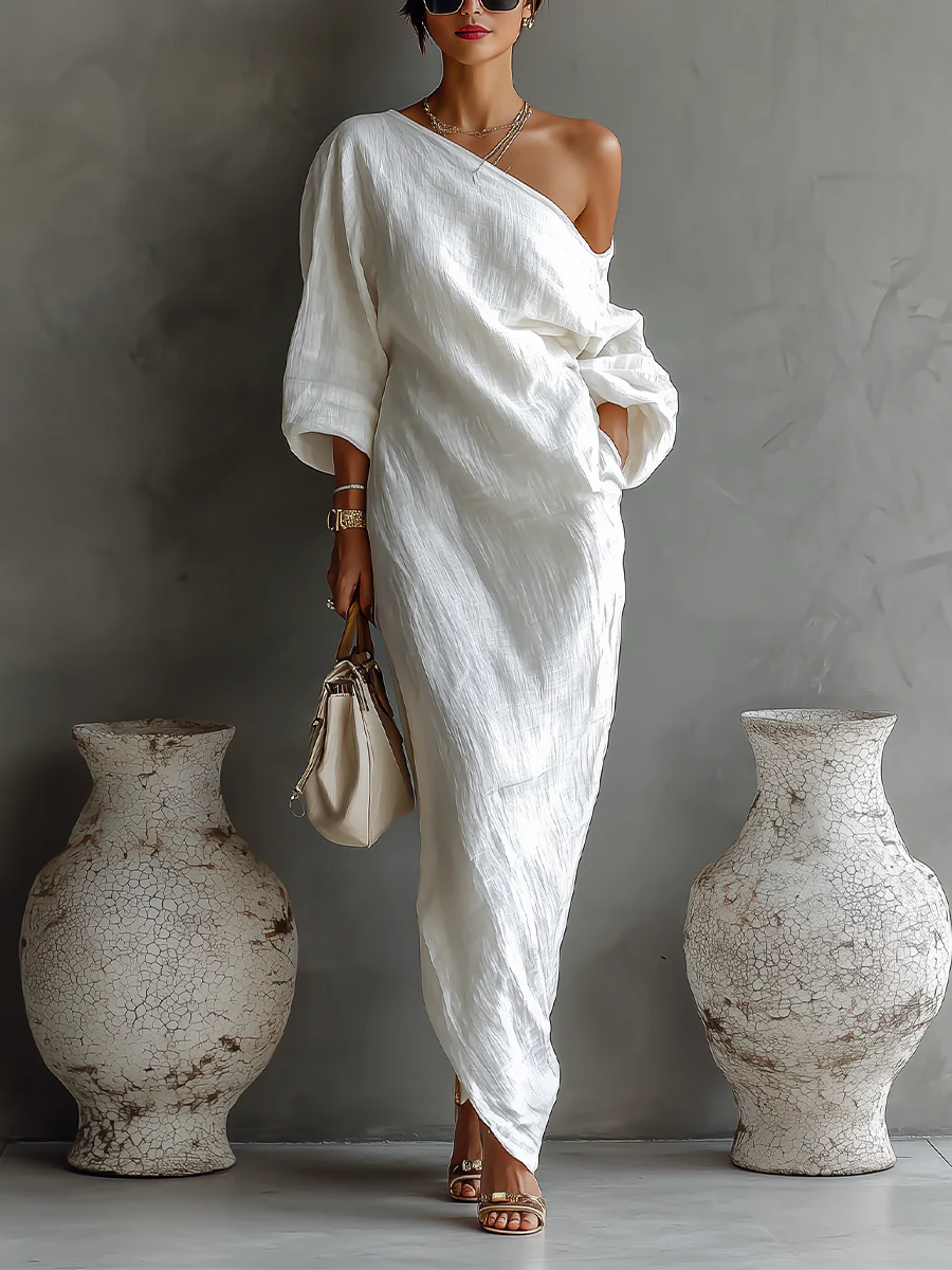 Amara™ | Elegant Asymmetrical Maxi Dress
