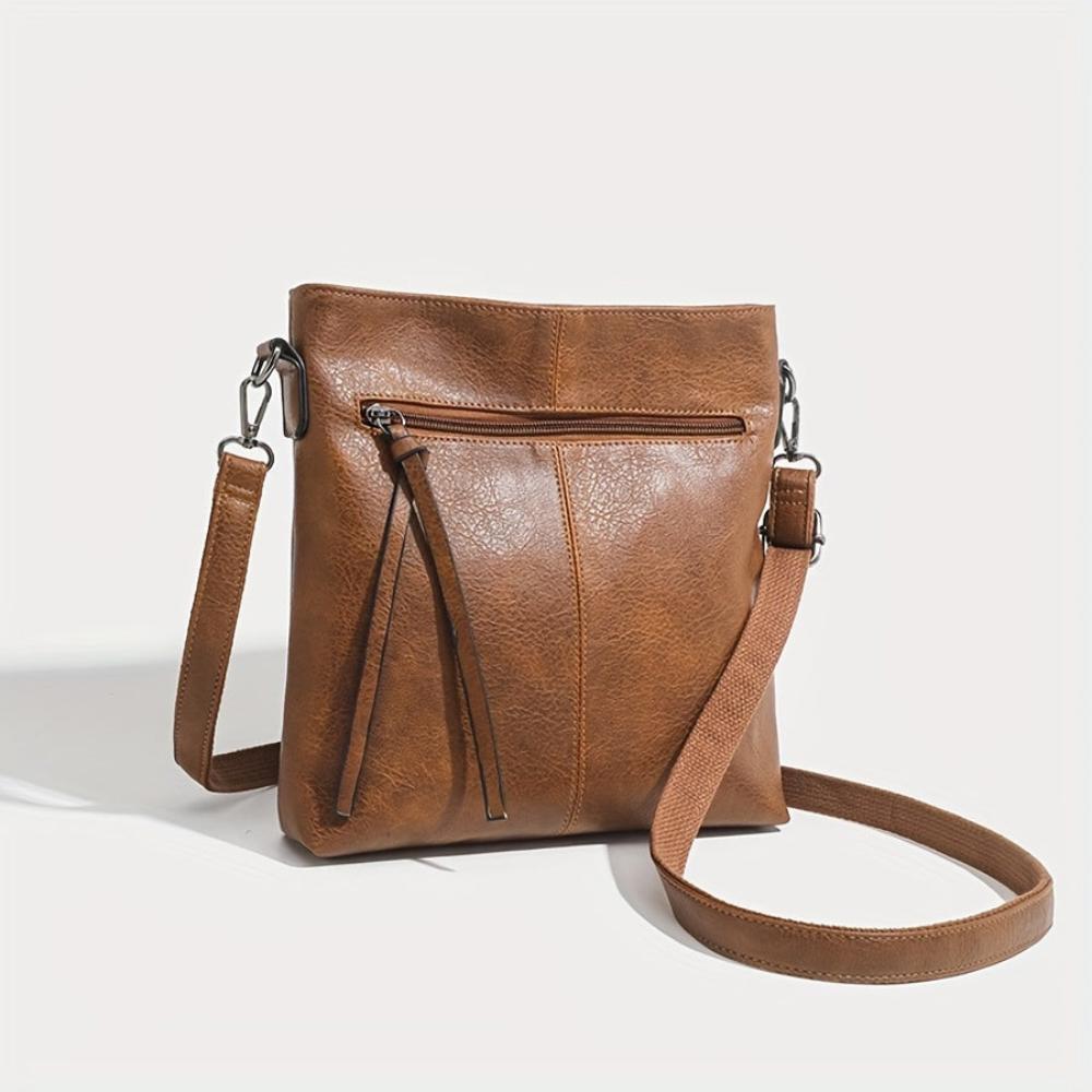 Vintage-Inspired Lena Square Crossbody Bag