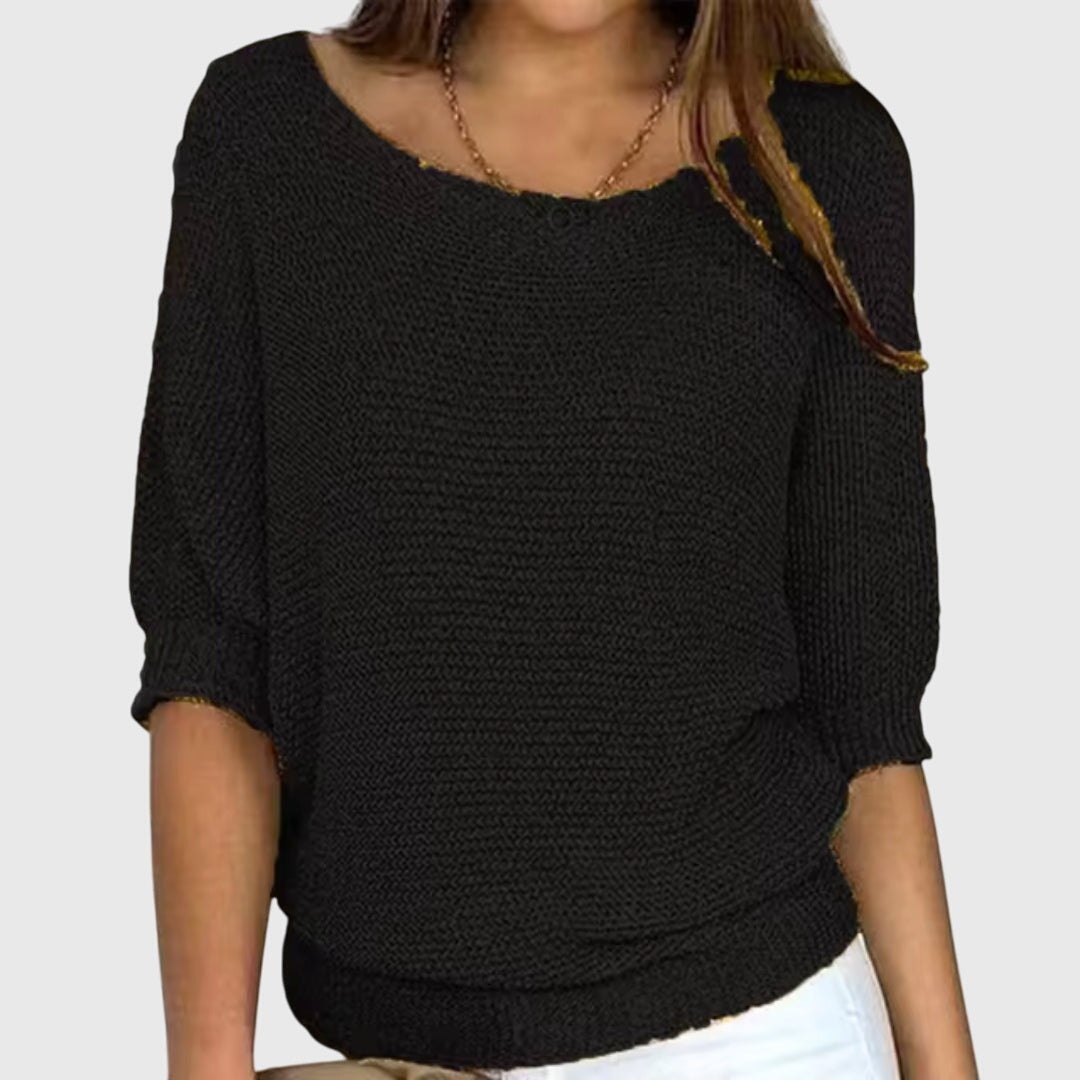 Marjory | Batwing Fine Knit Sweater