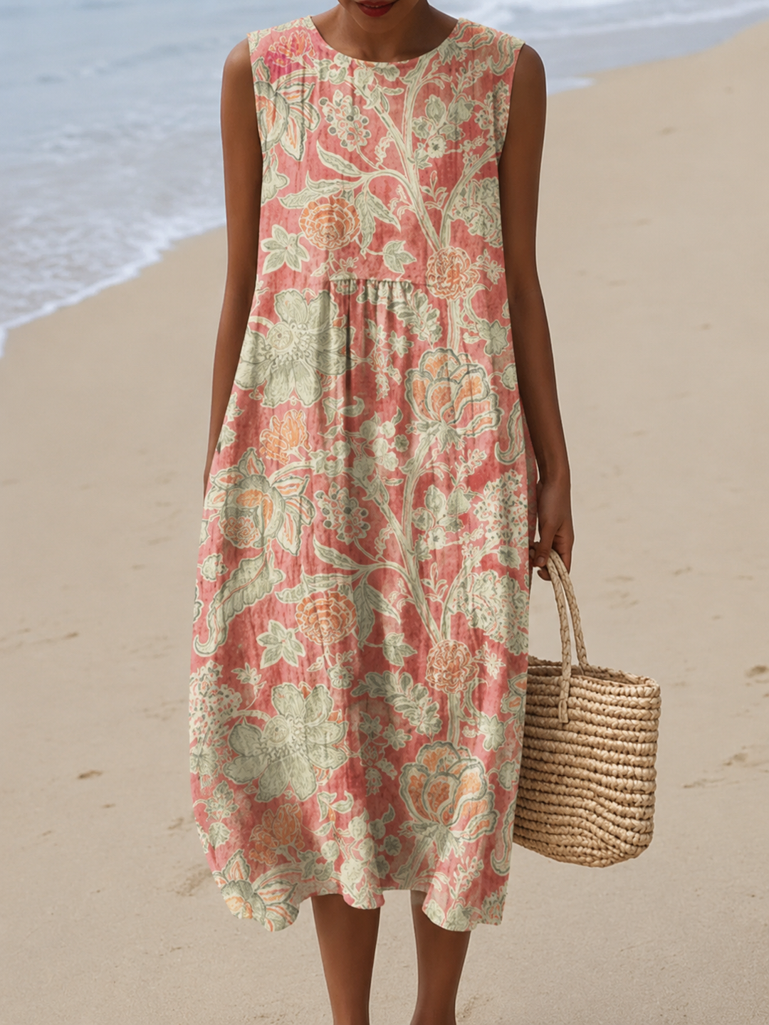 Beatrix | Blossom Sleeveless Midi Dress