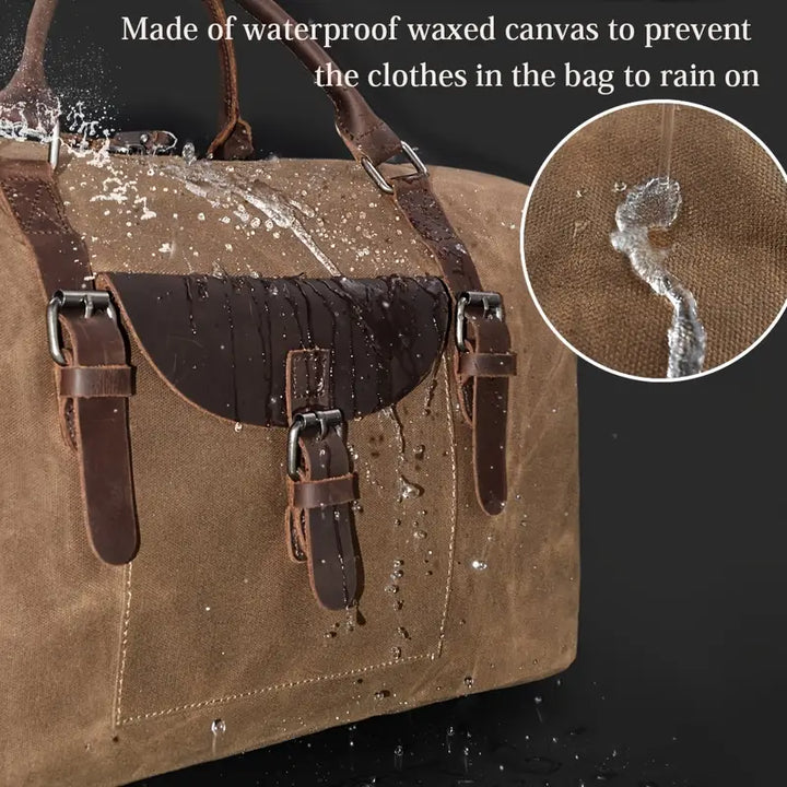 Stephen - Premium Leather Weekend Travel Bag