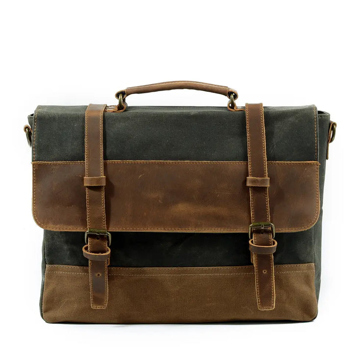 Jack - Durable Water-Resistant Waxed Canvas Messenger Bag