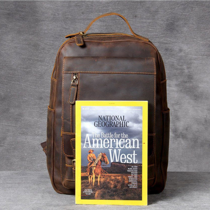 Jason - Luxury Tan Leather Backpack