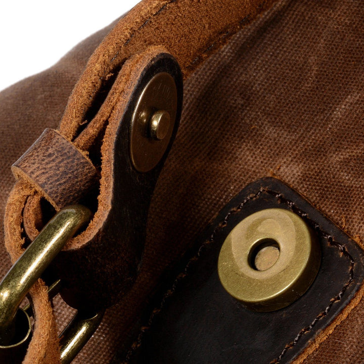 James - Classic Canvas and Leather Backpack