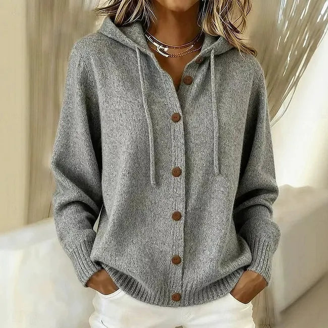 Goldie | Hooded Button Cardigan