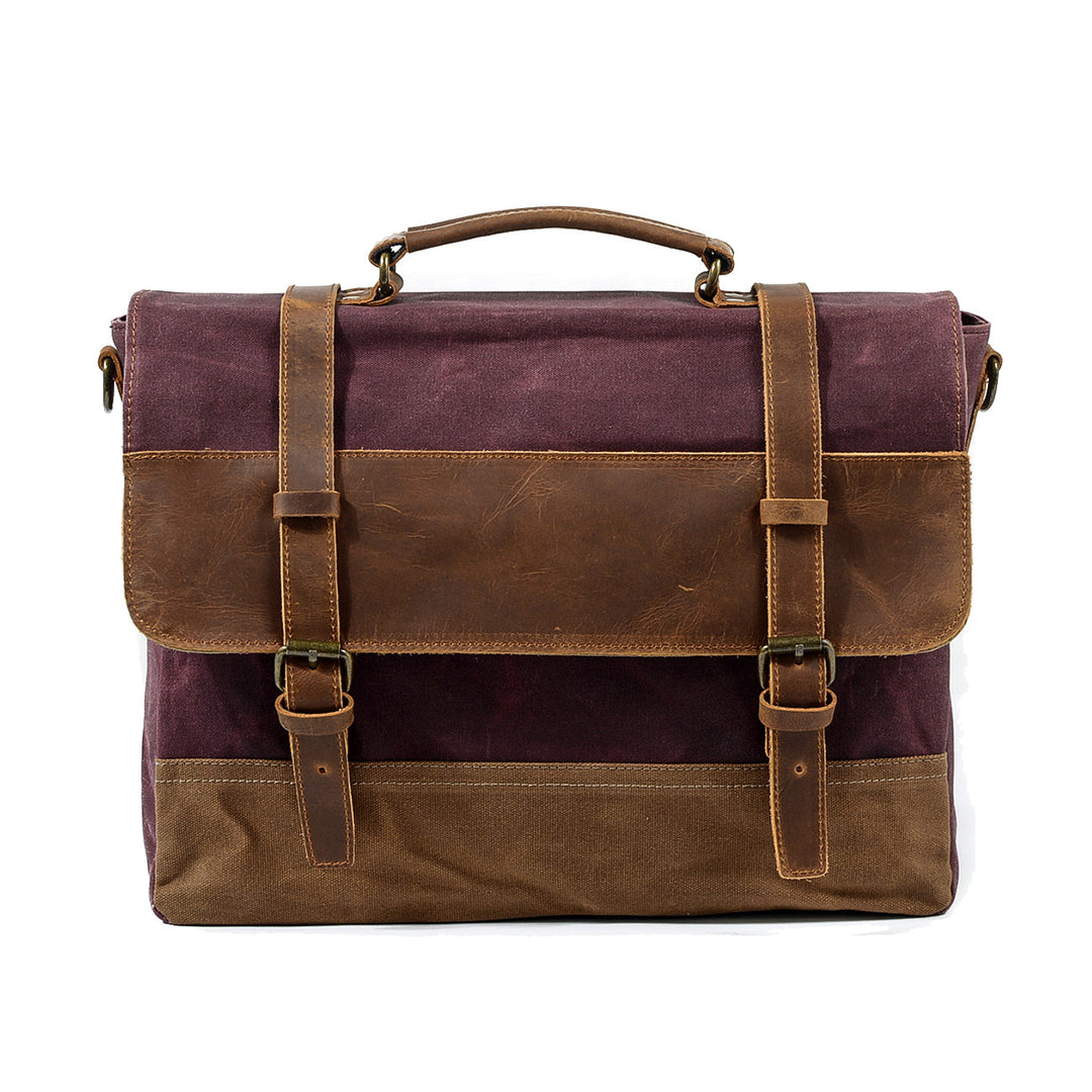 Jack - Durable Water-Resistant Waxed Canvas Messenger Bag