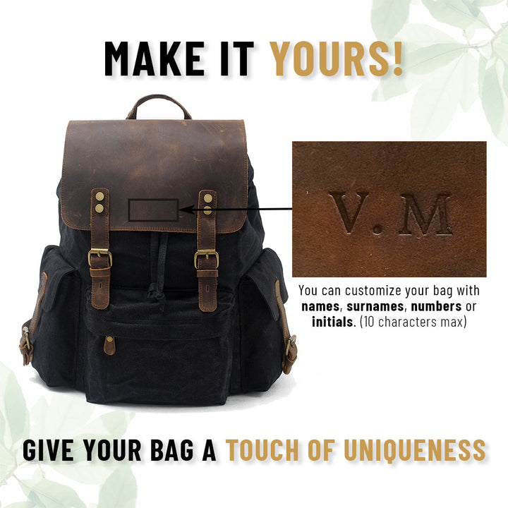 Jacob - Classic Waxed Canvas Backpack