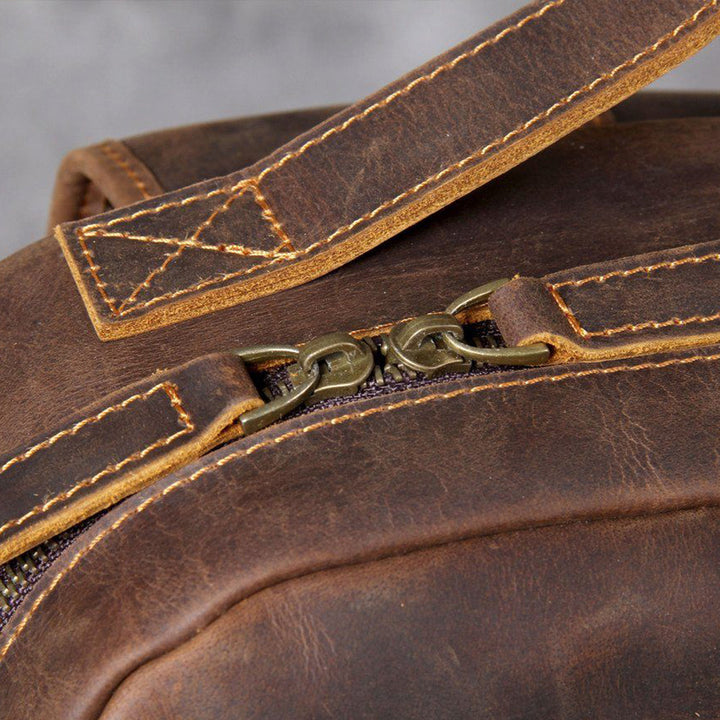 Jason - Luxury Tan Leather Backpack