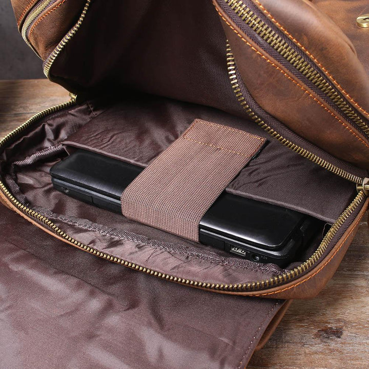 Robert - Vintage Leather Travel Backpack