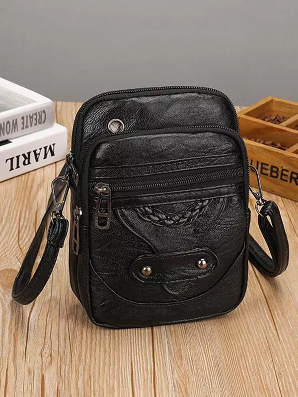 Vellana Vintage Charm | Leather Crossbody Bag