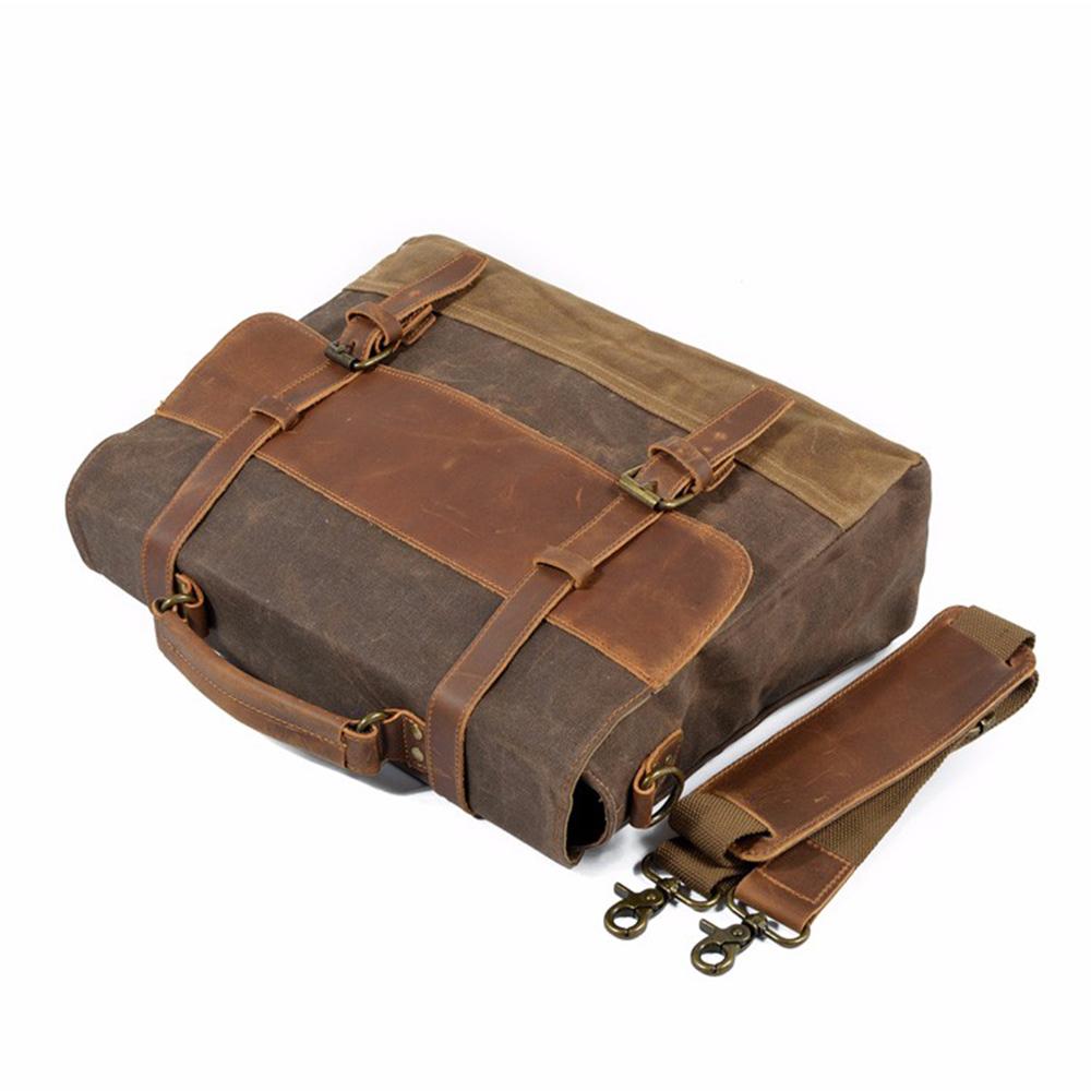 Jack - Durable Water-Resistant Waxed Canvas Messenger Bag