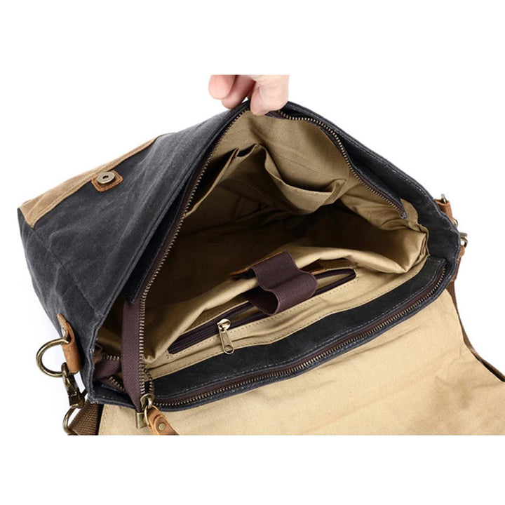 Jack - Waterproof Waxed Canvas Messenger Bag