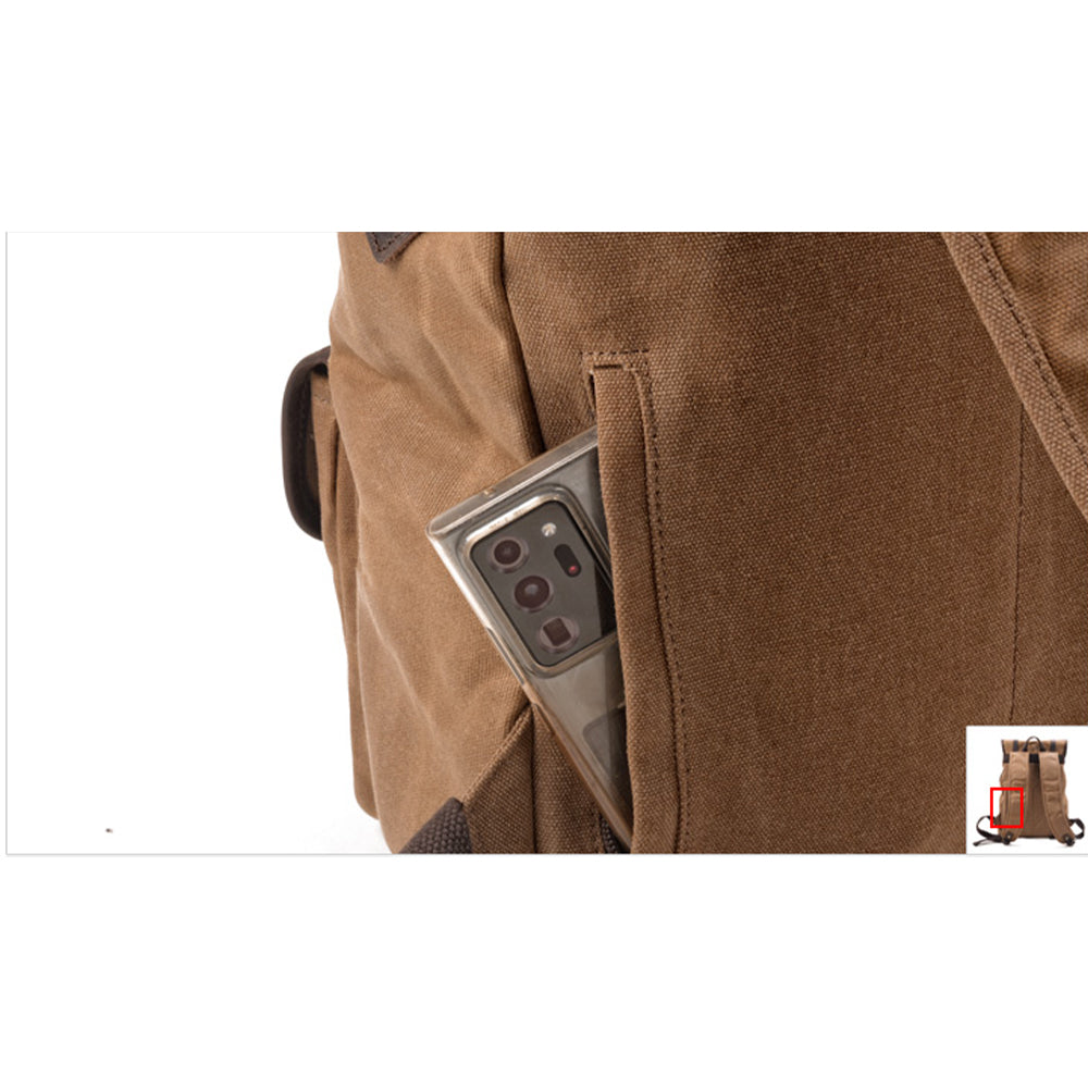Marcus - Durable Canvas Travel Backpack for Adventurers