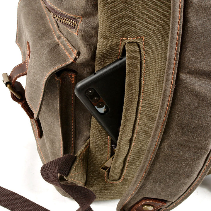 Brian - Spacious Canvas Backpack