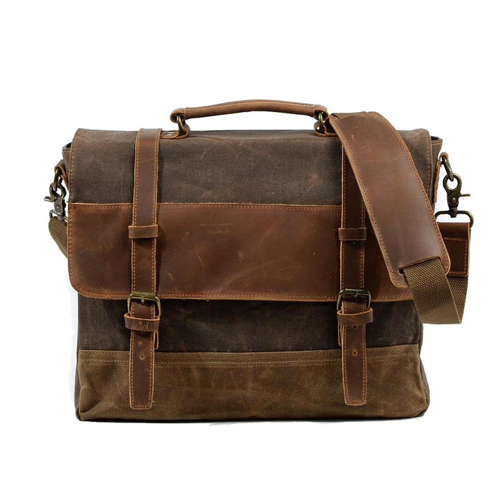 Jack - Durable Water-Resistant Waxed Canvas Messenger Bag