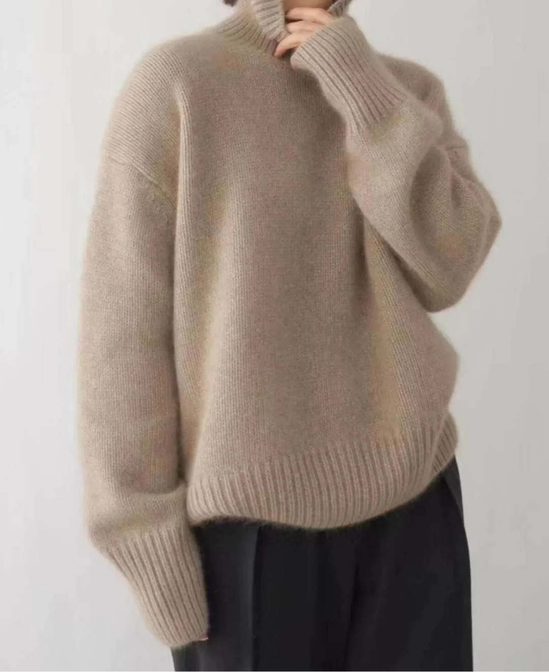 Cordelia | Turtleneck Dropped Shoulder Sweater