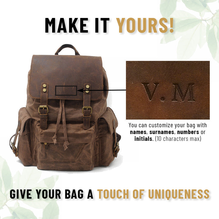 Jacob - Classic Waxed Canvas Backpack