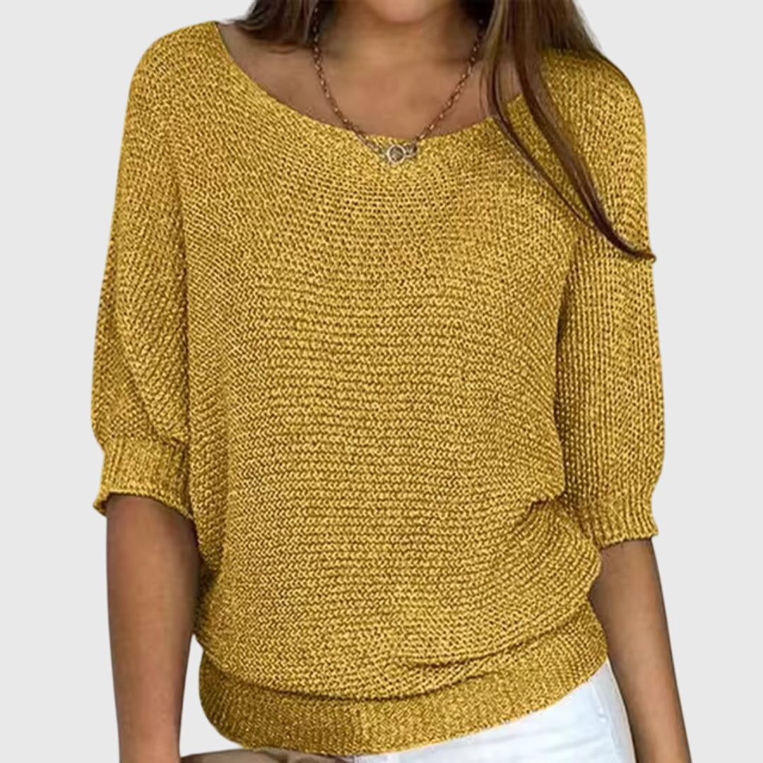 Marjory | Batwing Fine Knit Sweater