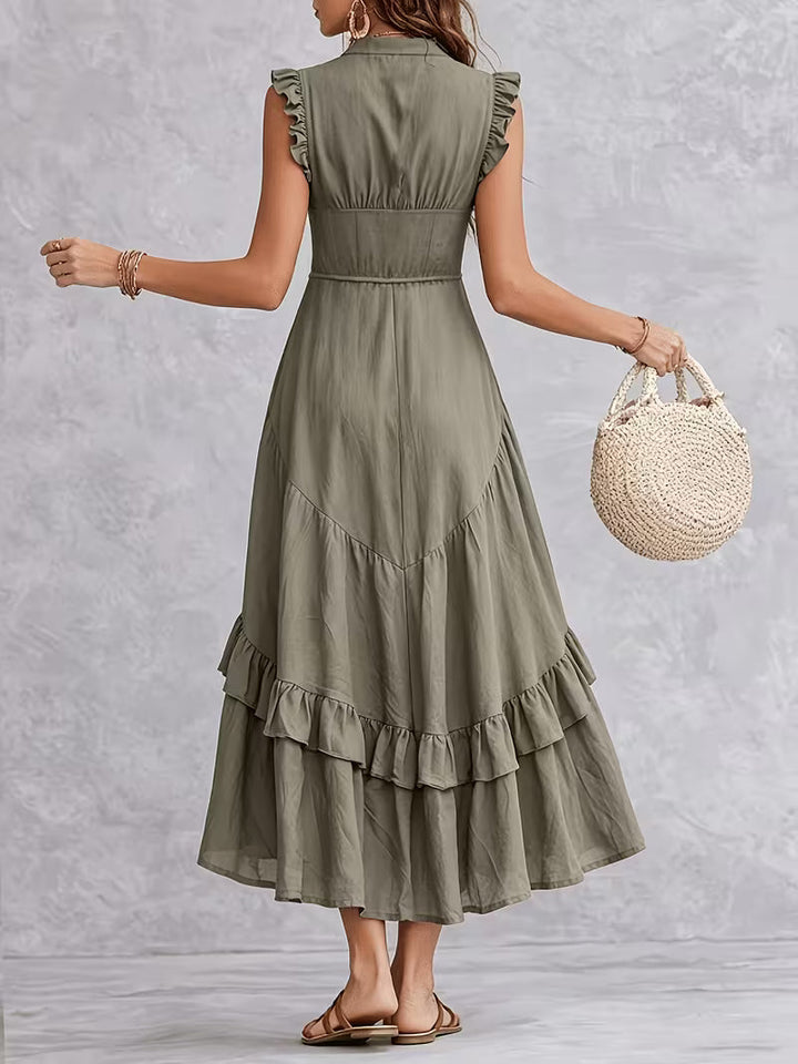 Lumina™ | Elegant Summer Ruffle Dress