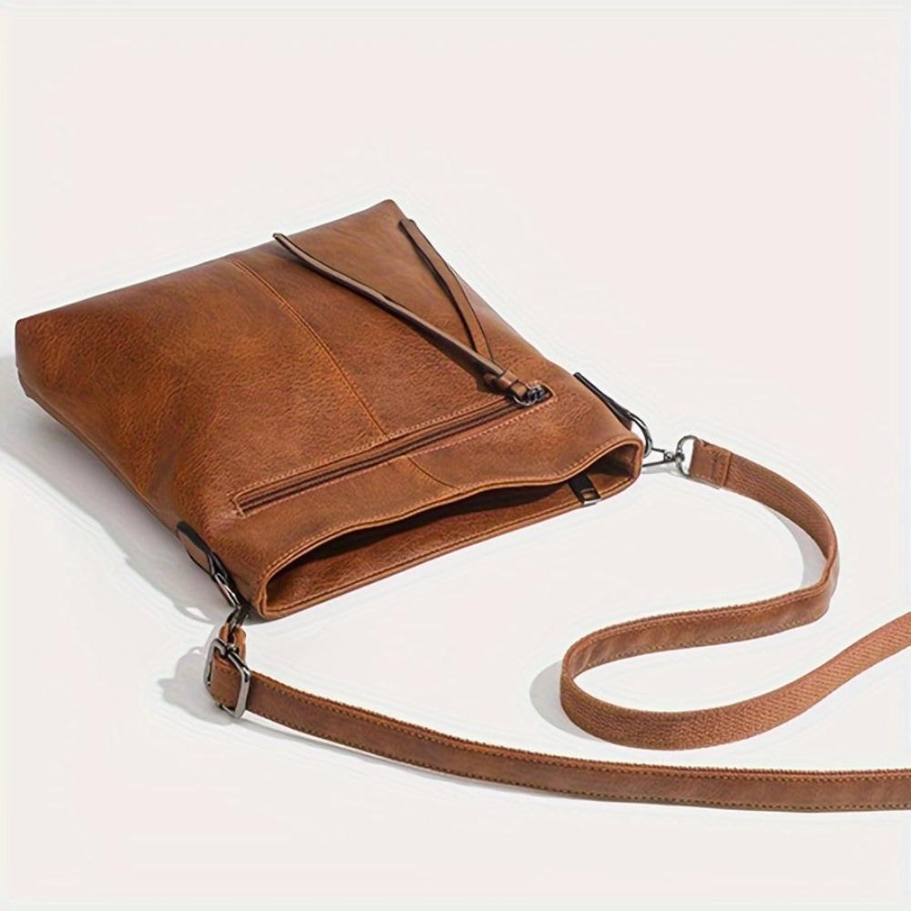 Vintage-Inspired Lena Square Crossbody Bag