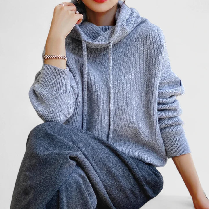 Deanna | Fluffy Drawstring Hoodie