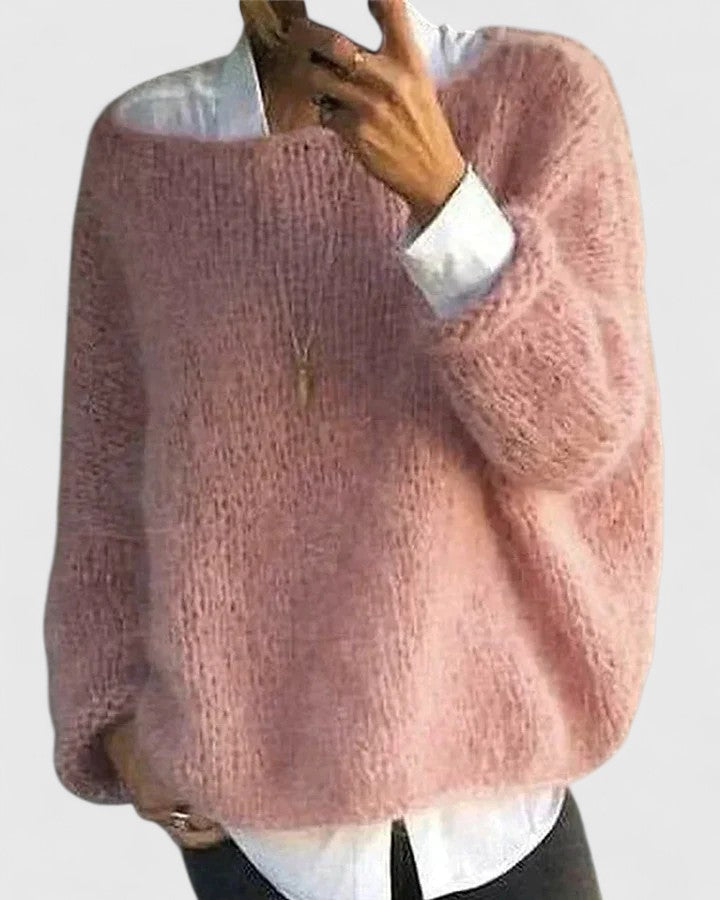 Catharine | Mohair-Look Crew Sweater
