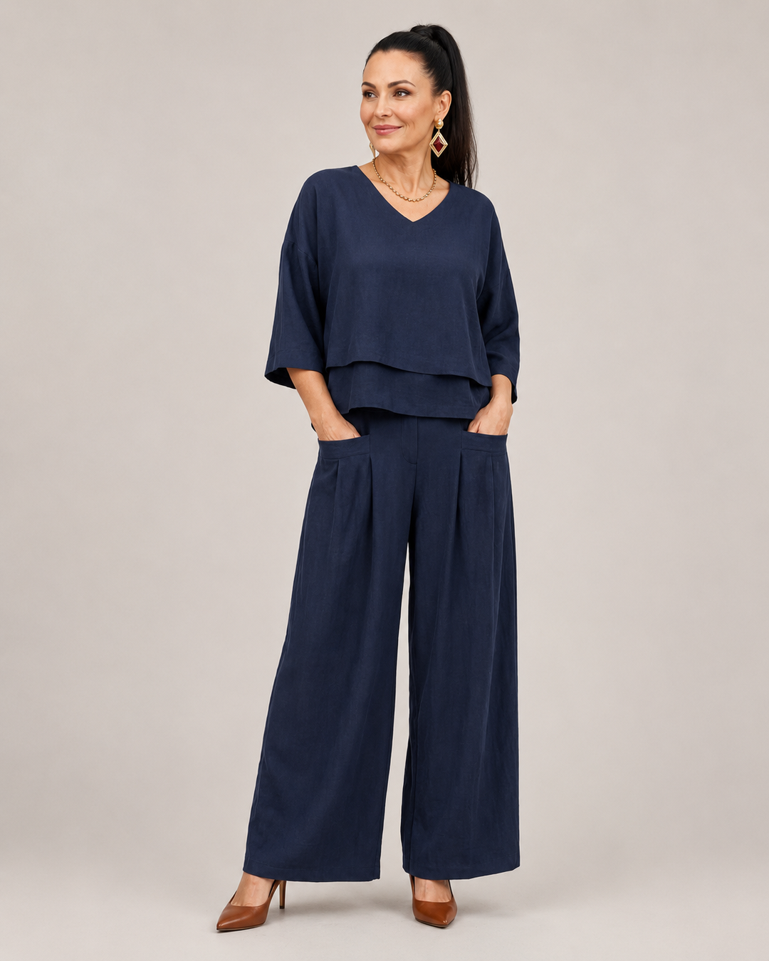 River - Layered Top Wide Leg Set