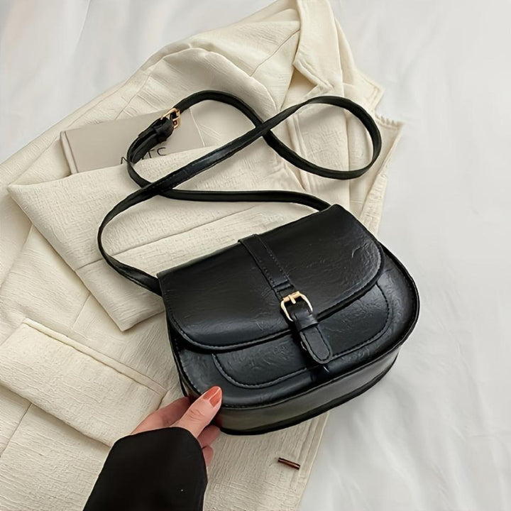 Evelyn Classic Saddle Crossbody Purse