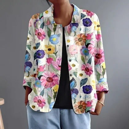 Rosamonde | Scattered Floral Open Shirt