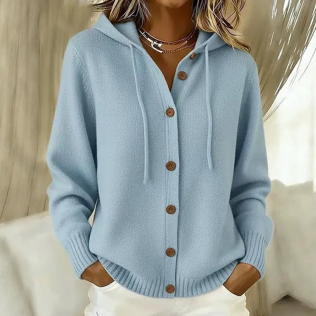 Goldie | Hooded Button Cardigan